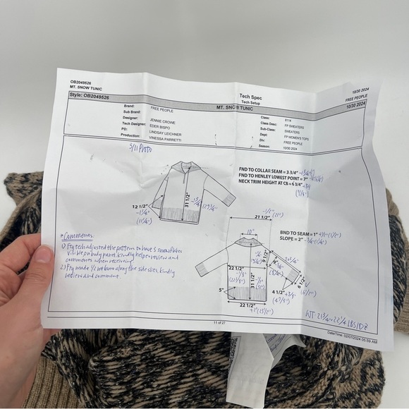 Free People Mt. Snow "SKI" Half Zip Collared Winter Knit Pullover Tunic Sweater - Picture 10 of 11